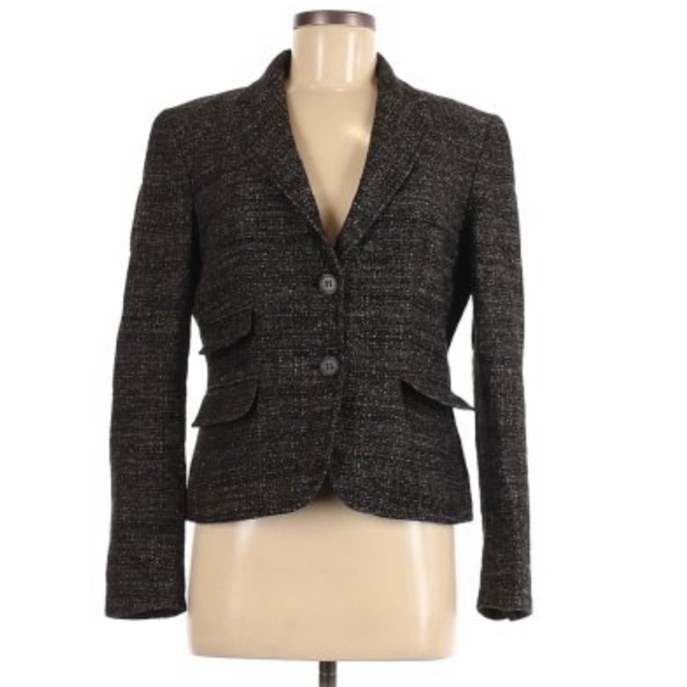 Premise Blazer Jacket Wool Tweed Gray size 8